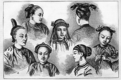 Mode et coiffures chinoises au 19ème siècle - Unknown artist