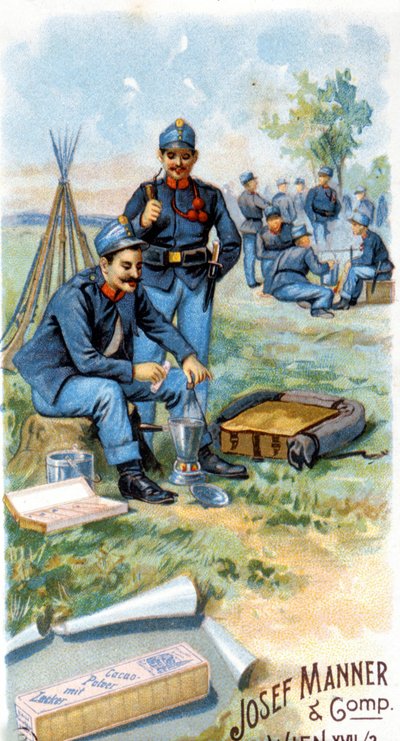 Publicité pour le chocolat « Josef Manner & Gomp, Vienne ». - Unknown artist