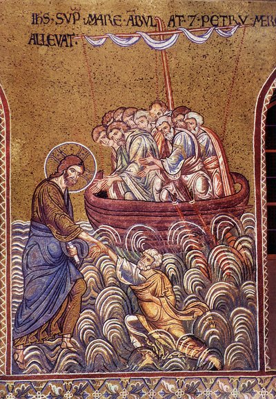 Christ marchant sur les eaux - Unknown artist
