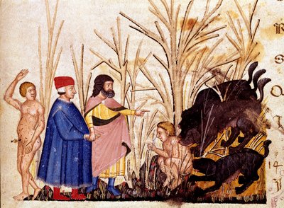 Cercle des Violents : Dante et Virgile rencontrent les violents envers autrui - Unknown artist