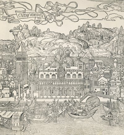 Ville de Venise, Italie, gravure - Unknown artist