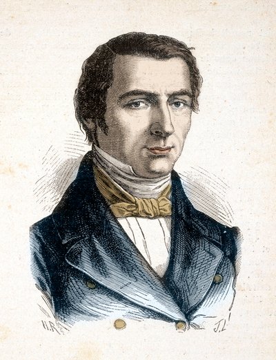 Claude Frédéric Bastiat théoricien libéral classique, économiste - Portrait de Frédéric Bastiat, économiste (1801 - 1850) - dans Les Contemporains, fin XIXe siècle - Unknown artist