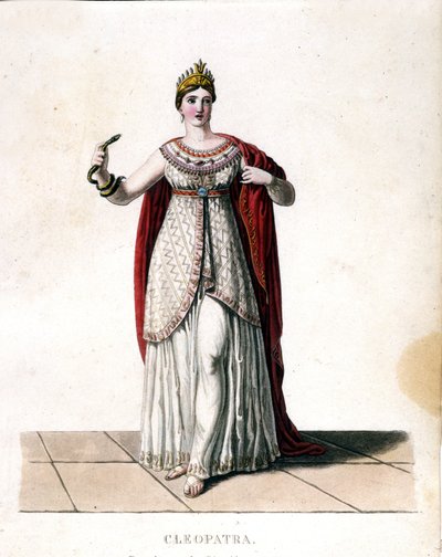 Cléopâtre (-69 - -30) avec un serpent. - Unknown artist