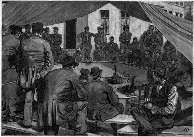 Combat de coqs en Belgique en 1888 dans « Le Journal de la Jeunesse » de 1888 - Unknown artist