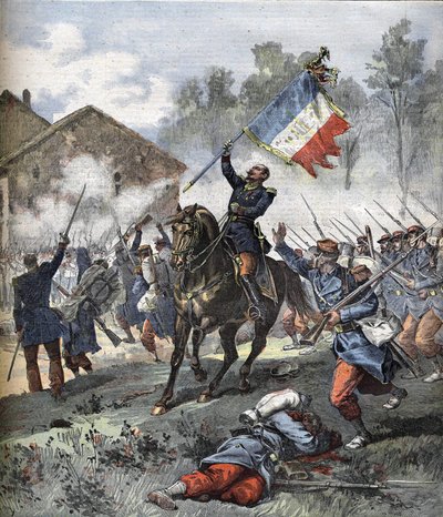 Le colonel de Malleville mort à la bataille de Solférino le 24 juin 1859. - Unknown artist