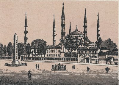Constantinople, Turquie : vue de la mosquée du Sultan Ahmed - Unknown artist