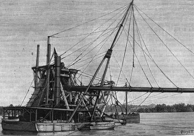 Construction du canal de Panama - Forage de l
