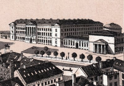 Copenhague, Danemark : vue du château de Christiansborg. dans « Le Monde Illustré 168 vues » Sans date (fin XIXe siècle) - Unknown artist