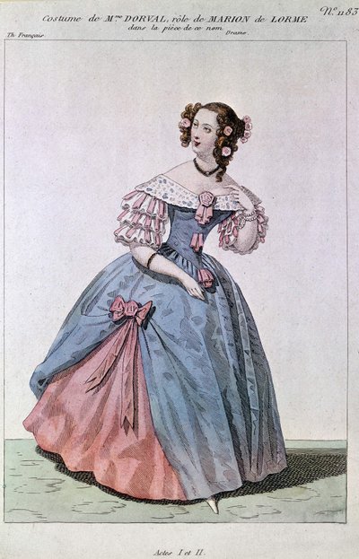 Costume de Madame Dorval dans le rôle de Marion de Lorme par Victor Hugo - Unknown artist