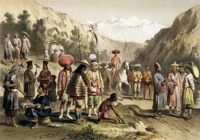 Costumes du royaume de Ta Ly, sud de la Chine. Atlas du voyage d