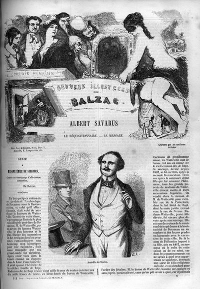Couverture du roman « Albert Savarus » - Unknown artist