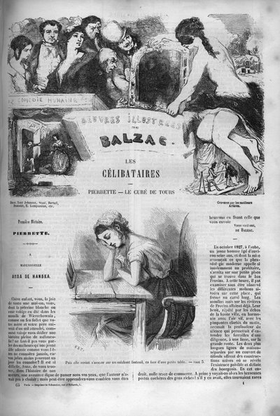 Couverture du roman "Les célibataires" - Unknown artist
