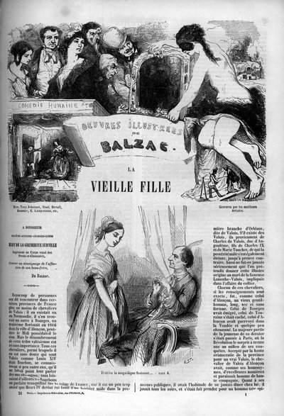 Couverture du roman "La vieille fille" - Unknown artist