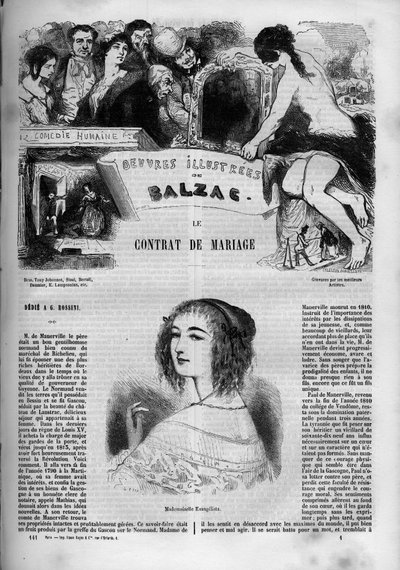 Couverture du roman « Le contrat de mariage » - Unknown artist