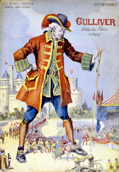 Couverture de "Gulliver chez les nains (Lilliputiens)", illustration du 19ème siècle - Unknown artist