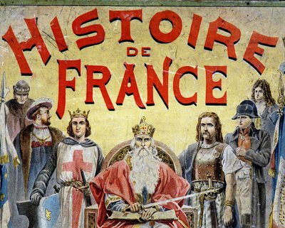 Couverture du livre « Histoire de France » avec des personnages historiques - Unknown artist