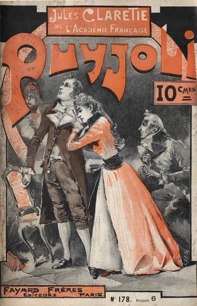 Couverture du roman « Puyjoli » (1890) par Jules Claretie (1840-1913). - Unknown artist