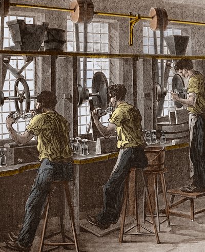 Taille et polissage du cristal et du verre - Unknown artist