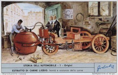 Cugnot Fardier - Chromo. Liebig - Unknown artist