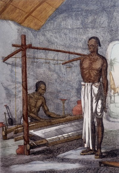 Culture, civilisation et société indiennes : le tisserand en Inde. - Unknown artist