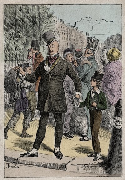 David Copperfield et M. Micawber, illustration de 