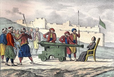 Mort à Alger en 1683 du Père LE VACHER (Jean Levacher), missionnaire français lors du bombardement d