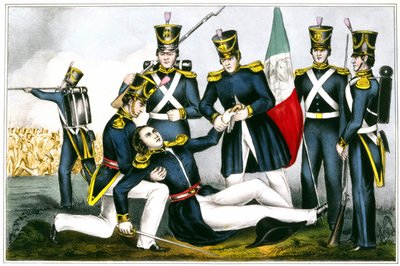 Mort du Colonel Clay, Bataille de Buena Vista en 1847, Guerre du Mexique - Unknown artist