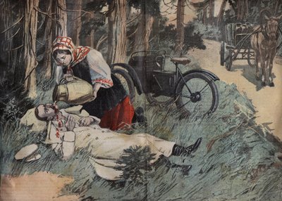Mort du Grand-Duc Georges Alexandrovitch de Russie (1871-1899), à Abbas Tuman (Caucase) - gravure de « Le Pèlerin » de 1899 - Unknown artist
