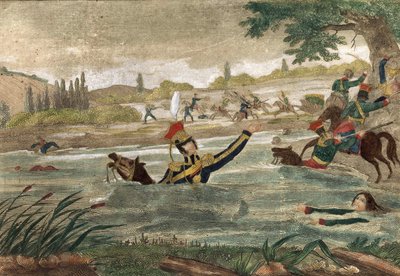 Mort du Prince Joseph (Jozef) Antoni Poniatowski (né en 1763) au passage de l