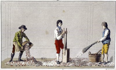 Décoration : une des étapes du pavage de sol - Unknown artist