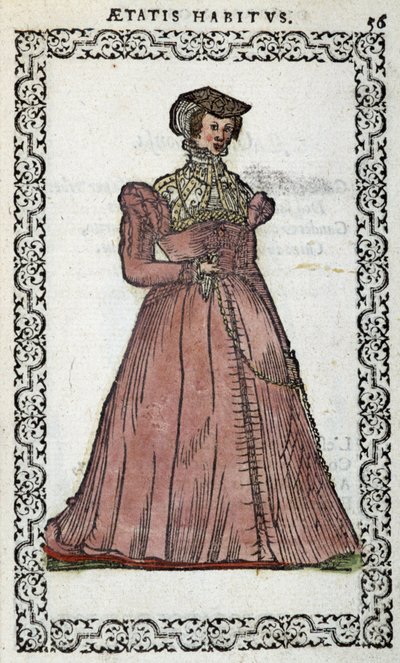 Demoiselle française - dans "Habits et effigies" par Jean Sulperius - Unknown artist