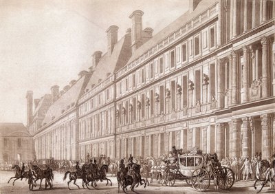 Départ de Napoléon du Louvre, pour son couronnement. - Unknown artist