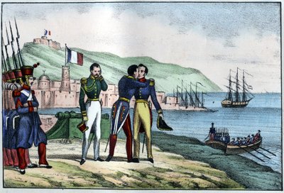 Départ de Louis Auguste, comte de Bourmont (Maréchal de Bourmont) (1773-1846) d