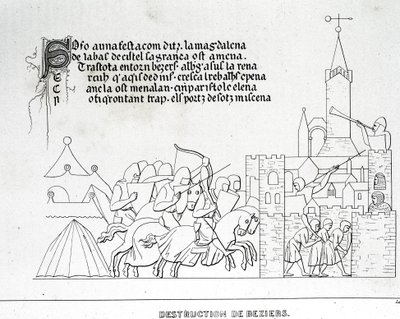 Destruction de Béziers - Unknown artist