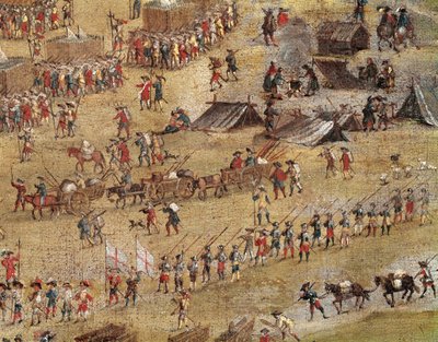 Détail des troupes de Richelieu lors du siège de La Rochelle (huile sur toile, vers 1640) - Unknown artist