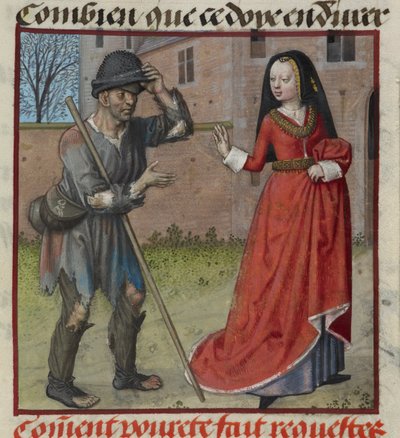 (détail) de Pauvreté mendiant auprès de Richesse, du 