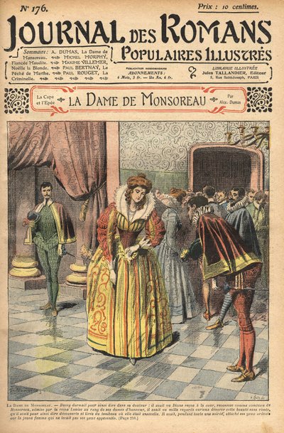 Diane, reconnue comme Comtesse de Monsoreau, fut présentée à la cour. Illustration de « La Dame de Monsoreau » d