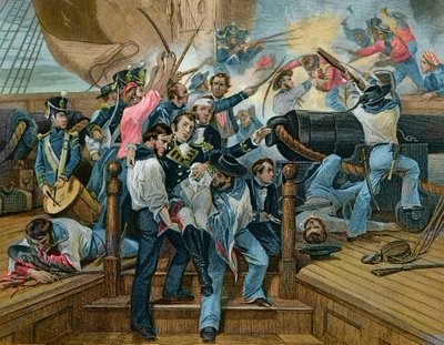 Ne pas abandonner le navire - Guerre anglo-américaine, les États-Unis - Unknown artist
