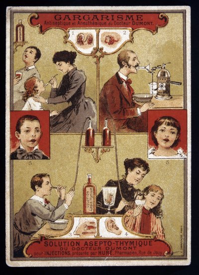 Gargarisme antiseptique et anesthésique du Dr Dumont - Publicité, fin du 19e siècle - Unknown artist