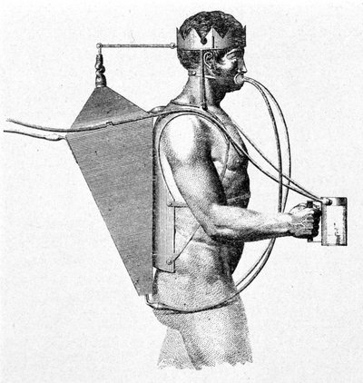 Projet de scaphandre de Drieberg de 1802, connu sous le nom de triton - Unknown artist