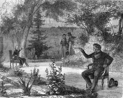 Duel entre Benjamin Constant et Forbin des Issarts en juin 1822. - Unknown artist