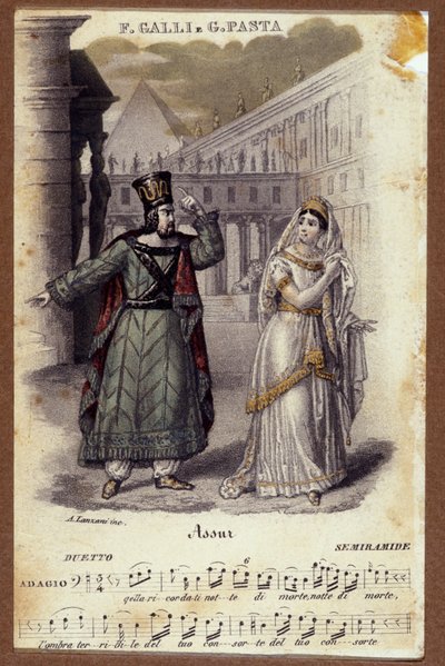 Duo entre Giuditta Pasta et Filippo Galli dans l