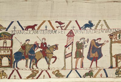 Le comte Harold chevauche de Bosham à Londres, Tapisserie de Bayeux - Unknown artist