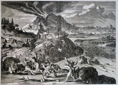 Tremblement de terre à Tokyo en 1650 - Unknown artist