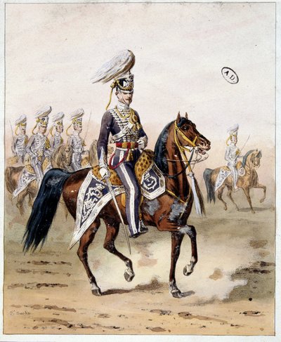 Armée anglaise des Indes : cavalerie de Madras - Unknown artist