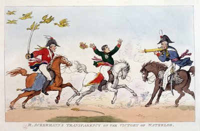 Caricature anglaise sur Napoléon Ier - dans Napoléon Ier, caricatures, collection factice. 1814 - 1815. B.H.V.P. - Unknown artist