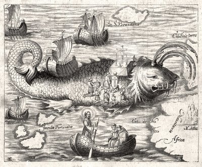 Épisode de la légende de Saint Brandan (Brendan) : un voyage fantastique de l