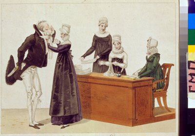 Essayage de jabot - Unknown artist