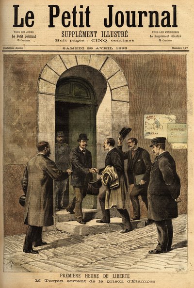 Eugène Turpin (1848-1927), chimiste, inventeur en 1884 de la mélinite (un explosif), accusé à tort d