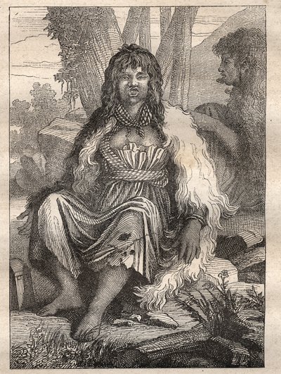 Expédition autour du monde (1785-1788) de Jean-François Galaup de La Pérouse (1741-1788) : types de femmes du port des Français (Alaska) - illustration tirée de « Les Grands Navigateurs du XVIIIe siècle » - Unknown artist